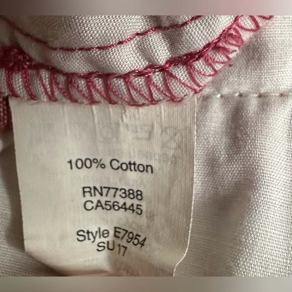 red chambray preppy old money Gramercy 100% cotton shorts size 9 inch sz 34